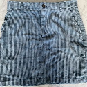 Banana Republic Blue Corduroy Skirt